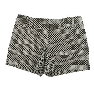 Ann Taylor Loft Black White Geometric Print Shorts Size 00 Women’s